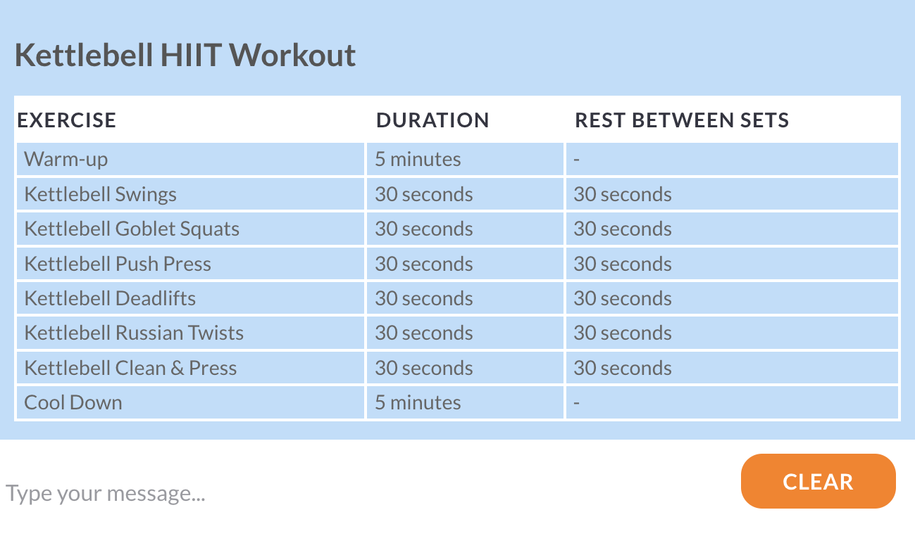 hiit workout creator kettlebells